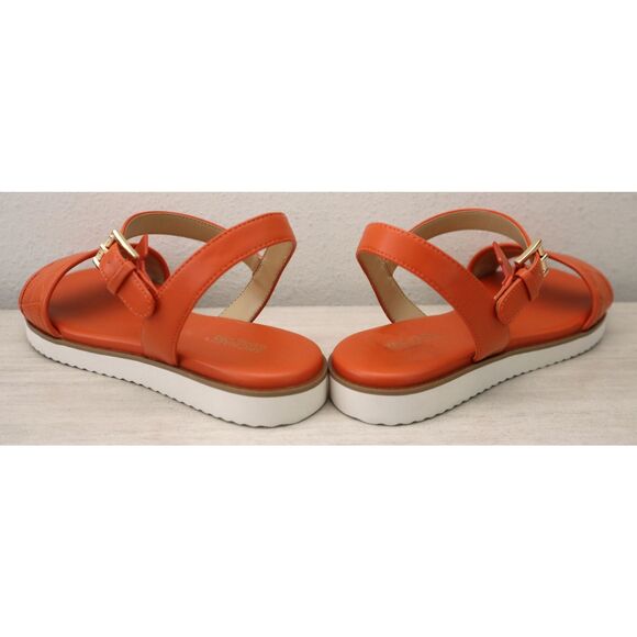 MICHAEL Michael Kors PV24K Women’s Sz 8M Orange Platform Slingback Sandals - Picture 15 of 15